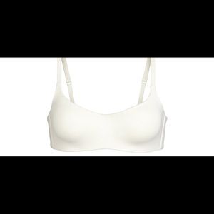 SKIMS cotton molded bra in bone white